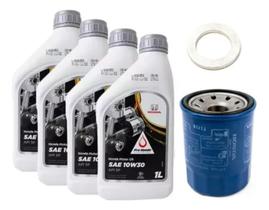 Kit 4L Óleo 10w30 1 Filtro De Óleo 1 Arruela Bujão Honda
