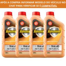 Kit 4L Óleo de Motor 15W-40 Semissintético Havoline Texaco API SL