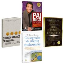 Kit 4livros, Pai Rico, Pai Pobre + O Homem Mais Rico da Babilônia + Os Segredos da Mente Milionária + Quem Pensa Enriquece - Alta Books,Sextante,HarperCollins,Citadel