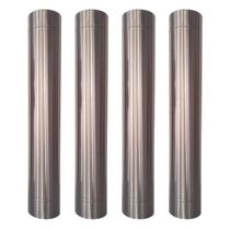 Kit 4m Duto 8 Polegadas Inox 304 Chaminé Forno Iglu Lareira Kit 4m Duto 8 Polegadas Inox 304 Chaminé Forno Iglu Lareira