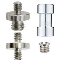 Kit 4pc 2 parafuso macho/macho + Espaçador 1/4-3/8 + redução Kit 4pc 2 parafuso macho/macho + Espaçador 1/4-3/8 + redução