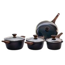 Kit 4pç Caçarolas Frigideiras Antiaderente Temperatti Nigro Kit 4pç Caçarolas Frigideiras Antiaderente Temperatti Nigro