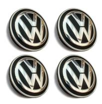 Kit 4pç Calota Calotinha Miolo Roda Vw Virtus Novo Polo 56mm