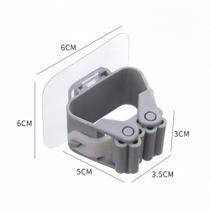 Kit 4pçs Suporte Gancho Adesivo De Vassouras E Rodos Mop Utensílios Multiuso