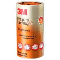 Kit 4RL Fita Adesiva Transparente Durex Largo 48mm X 50 Metros Tartan 3 M Kit 4RL Fita Adesiva Transparente Durex Largo 48mm X 50 Metros Tartan 3 M
