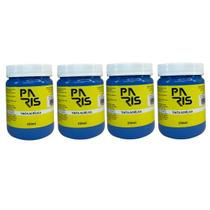 Kit 4Tintas Acrílicas Paris Premium Azul Celeste 250ml Kit 4Tintas Acrílicas Paris Premium Azul Celeste 250ml