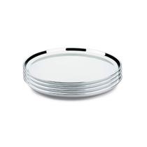 Kit 4un Bandeja Garçom James. F Reforçada Aço Inox