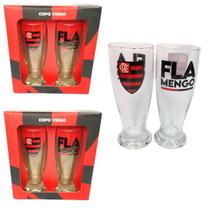 Kit 4Un Copos Munich Vidro Tulipa Cerveja Chopp Time