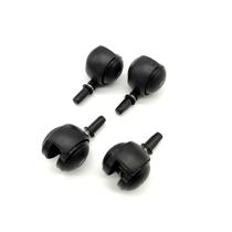 Kit 4un Rodízio Roda Rodinha Preto para Aspirador Electrolux AQP10