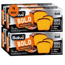 Kit 4und Bolo de Cenoura c/ Chocolate S/ Gluten BELIVE 290g