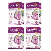 Kit 4uni Lavitan A-Z Mulher (4x 90 comprimidos) - CIMED Kit 4uni Lavitan A-Z Mulher (4x 90 comprimidos) - CIMED