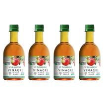Kit 4uni Vinagre de Maçã Orgânico 400ml Pet - Almaromi