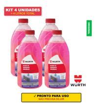 Kit 4x Aditivo de Arrefecimento Wurth Orgânico 1L Pronto para Uso Kit 4x Aditivo de Arrefecimento Wurth Orgânico 1L Pronto para Uso