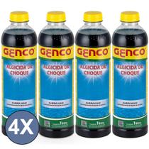 Kit 4x Algicida Choque 1L - Genco