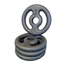 Kit 4X Anilhas De Ferro 02Kg