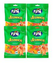 Kit 4x Bala De Gelatina Fini Ursinhos 90g - Cimed