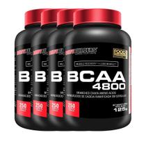 Kit 4X Bcaa 4800 250 Cápsulas