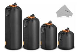 Kit 4x Bolsas Para Lente Neewer neoprene Resistente Água