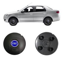 Kit 4X Calota Centro Roda Ferro Aro 14 Fiat Siena Coquinho