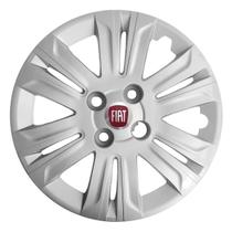 Kit 4X Calota Fiat Doblo Aro 14 Emblema 209Ca