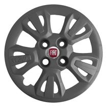 Kit 4X Calota Fiat Uno Way Aro 14 Grafite 079Cb