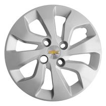 Kit 4X Calota Gm Onix Prisma Aro 14 Emblema 373Cb