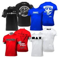 Kit 4x Camiseta Branca Caveira + Preta Bope Black Skull + Vermelha Integral Medica + Branca