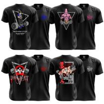 Kit 4x Camisetas Academia Dry Fit Coleção Dragon Ball Dabliu Fit