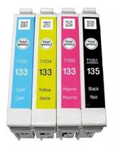 Kit 4x Cartucho de Tinta Compatíveis T1351 T1332 T1333 T1334 CYMBK p/ Stylus TX123 TX125 TX133 TX135 Kit 4x Cartucho de Tinta Compatíveis T1351 T1332 T1333 T1334 CYMBK p/ Stylus TX123 TX125 TX133 TX135