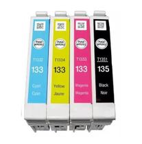 Kit 4x Cartucho de Tinta Compatíveis T1351 T1332 T1333 T1334 CYMBK p/ Stylus TX135 TX123 TX125 TX133 Kit 4x Cartucho de Tinta Compatíveis T1351 T1332 T1333 T1334 CYMBK p/ Stylus TX135 TX123 TX125 TX133