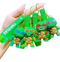 Kit 4x Chaveiros 3d Tartarugas Ninjas Turtles Personagem Coleção Acessório Chave Carro Bolsa Kit 4x Chaveiros 3d Tartarugas Ninjas Turtles Personagem Coleção Acessório Chave Carro Bolsa