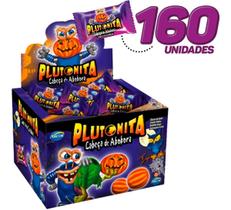 Kit 4x Chiclete Plutonita Cabeça De Abobora Ácido Docinho - Display Arcor Kit 4x Chiclete Plutonita Cabeça De Abobora Ácido Docinho - Display Arcor