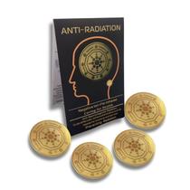 Kit 4x Chip, Poluição eletromagnético, Selo AntiRadiação, EMF, Ion Negativo, Geometria Sagrada,