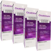 Kit 4x Cicatricure Gel 60g Para Cicatrizes E Estrias Com Regenext