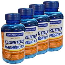 Kit 4x Cloreto De Magnésio P.a. Catarinense C/100 Comprimidos - Catarinense Pharma