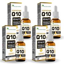 Kit 4x Coenzima Q10 30ml Sabor Laranja Flora Nativa do Brasil