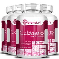 Kit 4x Colágeno Hidrolisado Com Vitaminas - (120 Capsulas) - Bionutri