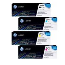 Kit 4x Cores Toner 304A CP2025DN CM2320N B+C+Y+M