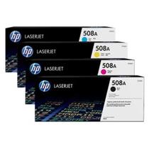 Kit 4x Cores Toner 508A I M553DN M-553DN M577DN BK+C+Y+M Kit 4x Cores Toner 508A I M553DN M-553DN M577DN BK+C+Y+M