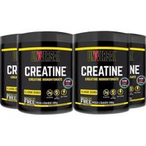 Kit 4x Creatina - 200g - Sem Sabor - Universal Nutrition