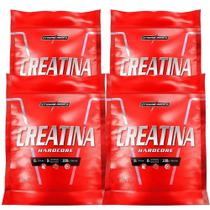Kit 4x Creatina Hardcore Reload Pouch 1Kg - Integralmedica