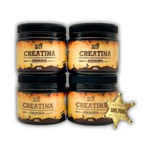 Kit 4x Creatina Monohidratada 100% Pura Old Billy 200g