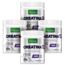 Kit 4x Creatina Power Turbo X3 Monohidratada, Creatine 300mg Cada Pote- Denavita