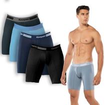 Kit 4x Cueca Box Longleg Masculina Esportiva Assadura Keeper