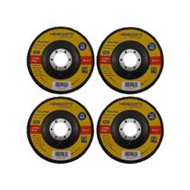 Kit 4x Discos de Desbaste 4.1/2"x7/8" P/ Metais Ferrosos