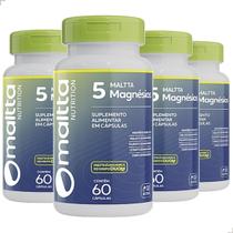 Kit 4x Duom 5 Magnésio Malato Quelato Taurato Citrato Óxido