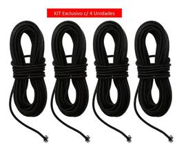 Kit 4X Elastico Rolico Varetas Barraca Acampar 6Mts Cada - Fast Mount