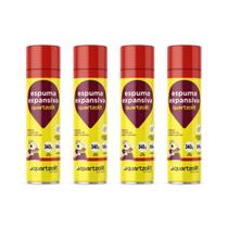 KIT 4x Espuma Expansiva de poliuretano Portas e Janelas 500mL/340g Quartzolit KIT 4x Espuma Expansiva de poliuretano Portas e Janelas 500mL/340g Quartzolit