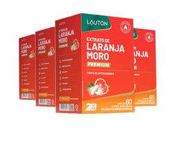 Kit 4x Extrato de Laranja Moro Premium 60 cápsulas Lauton