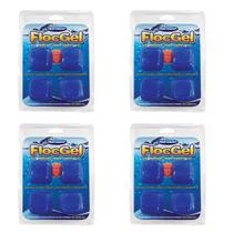 Kit 4x Flocgel 4 Cubos Hidroazul Gel Clarificante P/ Piscina